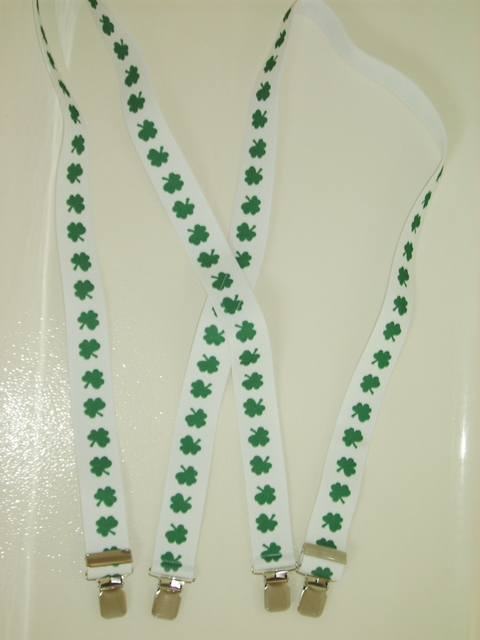 SHAMROCK 1 1/2"x48" Suspenders with 4 strong 1"X1" Grips and 2 Length Adjusters in the front, all in NICKEL FINISH. UB220N48SH#2