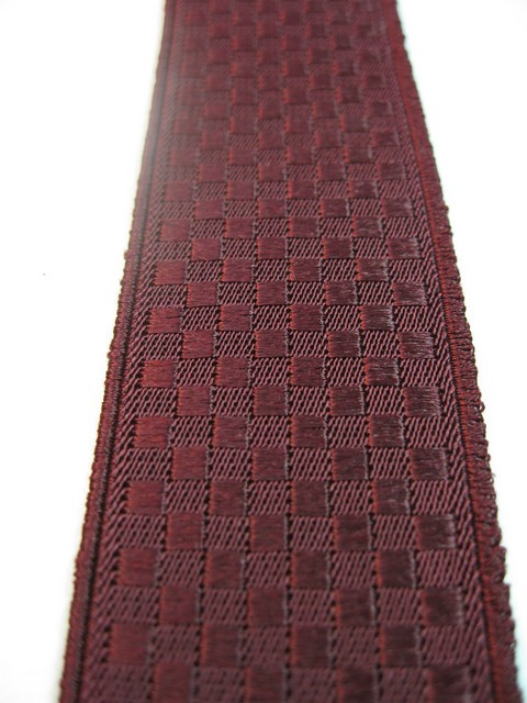 1 1/2" wide. "Y" Style. Assorted SIZES from 5' 1" to 7' 4" Height. (42" to 60" long Straps) Deluxe Suspenders-Cotton/Polyester Hand Washable-Hang To Dry Material. With 3 Strong GOLD Grips with Nylon Teeth and 2 GOLD Length Adjusters. CHECKERED PATTERN BURGANDY. Y-CHE76B-BURG