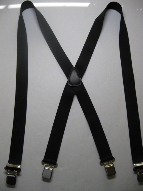 1 1/2" wide. "X" Style. Assorted SIZES:(42" to 66" long). 5' 1" to 7' 5" tall. Has Genuine Leather BACK PATCH.All Straps are stretchable Cotton/Polyester Hand Washable-Hang to Dry Material with 4 Strong 1"x 1" Stainless Steel Grips and 2 Stainless Steel Length Adjusters in the Front. X-PB420N-D2B