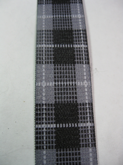 GREY PLAID PATTERN 1"x 48"   Suspenders with 4 strong 1/2"x 1" Grips with nylon Teeth and 2 Length Adjusters in the front, all in high polish CHROME FINISH.  Entirely Stretchable Hand Washable and Hang to Dry Cotton/Polyester Material.                Entirely Stretchable Cotton/Polyester Material.           UC260N48PGRE