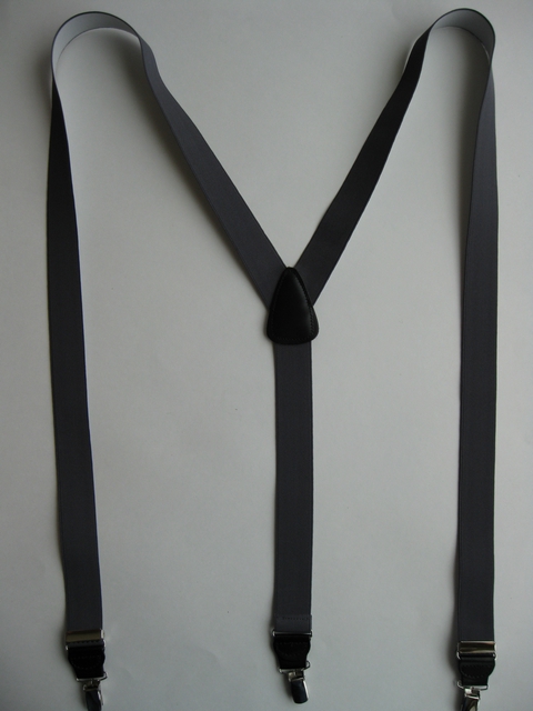 BLACK "Y" Style 1 1/8" X 54" FRENCH SATIN FINISH. FANCY OCCASION DRESSUP  Entirely Stretchable Suspenders With Real Leather Patch in the back and Three Secure CHROME  1/2 "X1" Grips with Nylon Teeth and Two Strong  Chrome Adjusters  in front.  Fits 6'2" To 6'8" Average Build.  SG460N54BLAC